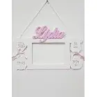 Holz-Fotorahmen als Geschenk für Baby Richard