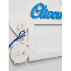 Holz-Fotorahmen als Geschenk für Baby Richard