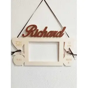 Wooden photo frame gift for granddaughter