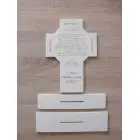 Poďakovanie rodičom v tvare kríža 25,5x25cm