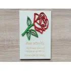 Magnet rose thank you to the teacher 14cm