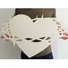 Herz mit Jesuskrone - Göttliches Herz 80cm