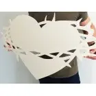 Herz mit Jesuskrone - Göttliches Herz 80cm