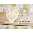 Poďakovanie pre rodičov v tvare srdca 22,5x20,5cm