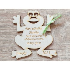 Magnet-Frosch Danke 11cm