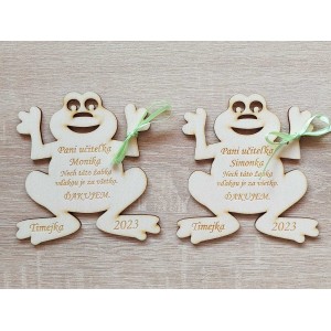 Magnet-Frosch Danke 11cm 2