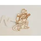 Drevený držiak na medaile s laserovaním 45cm Hasič