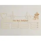 Drevený držiak na medaile s laserovaním 45cm Hasič