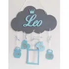 Name auf der Wolke Elli mit den Angaben zur Geburt 35cm