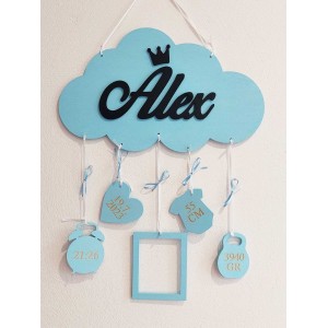 Name with details on a 35cm balloon Alex