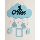 Name mit Details auf einem 35cm Ballon Alex