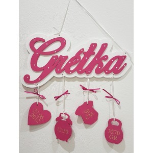 Meno s obrysom a údajmi Hanka 2