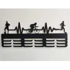 Holzmedaillenständer bemalt 55cm PULZ 3 Sportarten