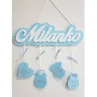 Meno s pozadím a údajmi - Matúš + modra + hnedá