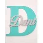 Drevené písmeno s menom cca 30cm - M - Matias