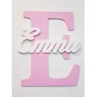 Drevené písmeno s menom cca 30cm - M - Matias