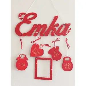 5 pendant accessories with the name color red