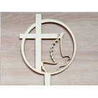 Wooden stake 1st Holy Communion 15cm x 14cm