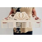 65cm drevený vešiak na medaile s gravírovaním