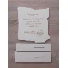 Drevené poďakovanie list otcovi 24,5x25cm