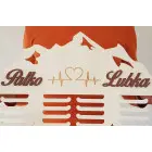 65 cm Holzmedaillenständer mit Gravur + Name - Laufen