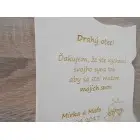 Drevené poďakovanie list otcovi 24,5x25cm