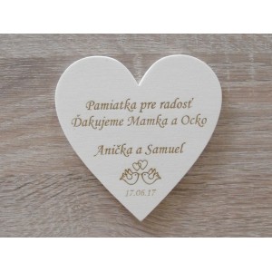 Hochzeitsmagneten 9x9 cm groß Erinnerung an Freude 