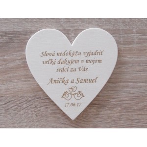 Hochzeitsmagnete im Format 9x9 cm, Worte können es nicht ausdrücken 