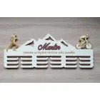 65cm Holzmedaillenständer mit Gravur + Name - Laufen, Radfahren