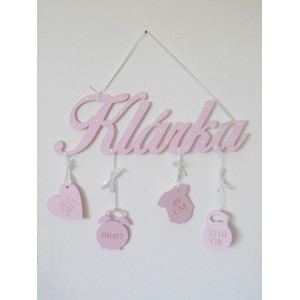 Geschenk für Neugeborene in hellrosa Farbe 2