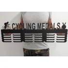 80cm drevený vešiak na medaile + maľovanie