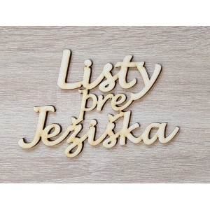 Holzschriftzüge für den Weihnachtsmann 14 cm