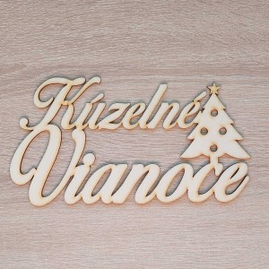 Holzbeschriftung Magische Weihnachten 21cm