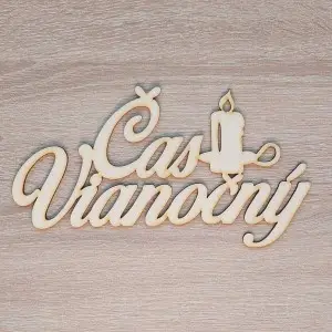 Wooden sign Christmas time 20cm