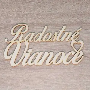 Wooden sign Joyful Christmas 20cm