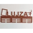 Drevený vešiak na medaily maľovaný 55cm s gravírovaním agility