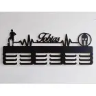 Holzmedaillenständer 55cm gemalt FUSSBALL