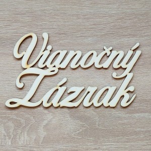 Holzschild Weihnachtswunder 20cm