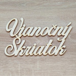 Holzbeschriftung Weihnachtself 20 cm