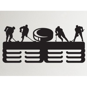 Painted wooden ice Hockey 45 cm