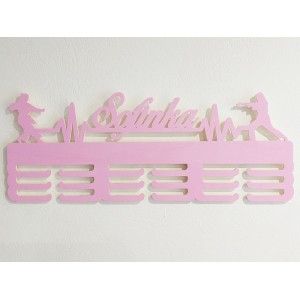 Drevený držiak maľovaný 55cm karate 2