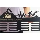 80cm drevený vešiak na medaile + maľovanie + meno + triatlon