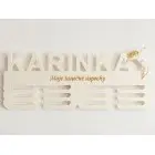 Wooden medal holder with laser engraving 45cm dance - dance