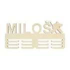 Drevený vešiak na medaily s menom hokejista brankár 45cm