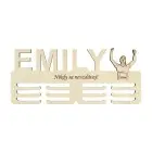 Drevený držiak na medaile s laserovaním 45cm víťaz