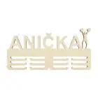 Držiak na medaily s menom mažoretka s pomponmi 45cm