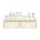Wooden medal holder "Our achievements" 45cm athletics