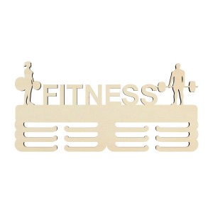 Medal hanger with the name fitness 45cm