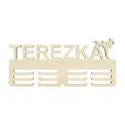 Vešiak na medaily s menom taekwondo 45cm