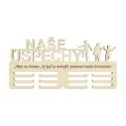 Drevený držiak na medaily "Naše úspechy" 45cm rodina